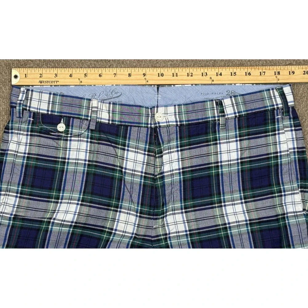 Polo by Ralph Lauren Madison Slim GI Fit Men's‎ Plaid Shorts Size 36